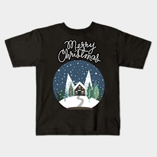 Merry Christmas - Snow Globe Kids T-Shirt